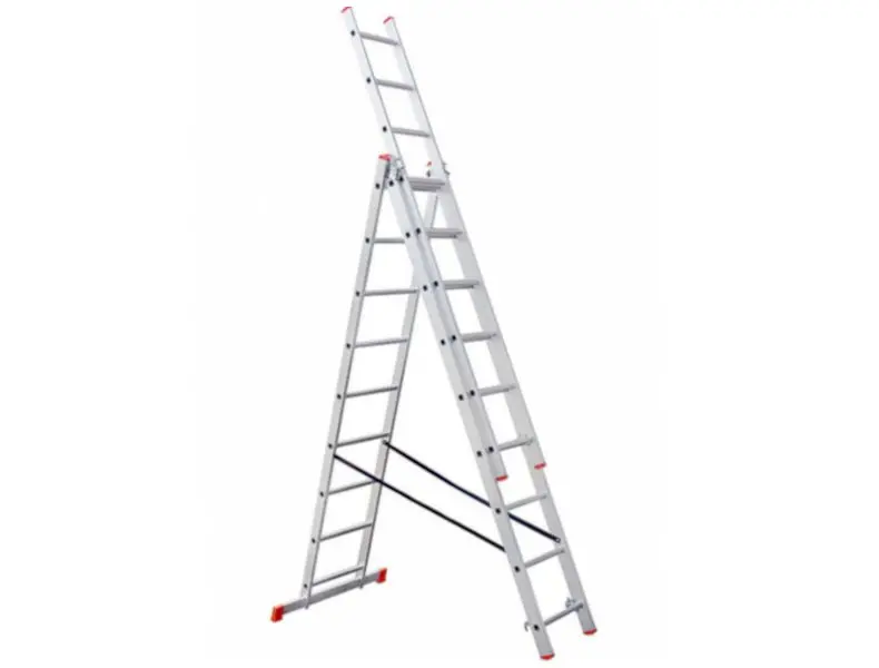 Alumínium kitolható kétágú létra 3x9 fokos (530cm)